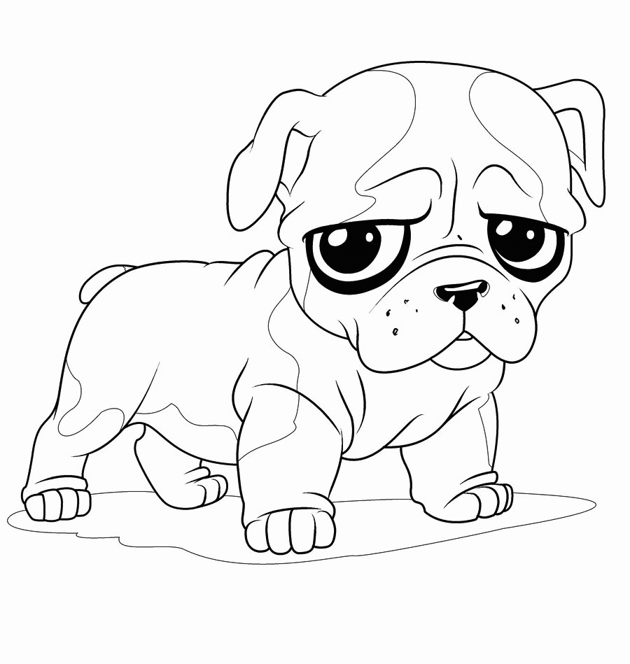 Bulldog coloring pages