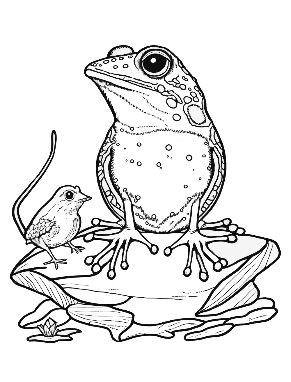 Frog coloring pages by coloringpageswk on