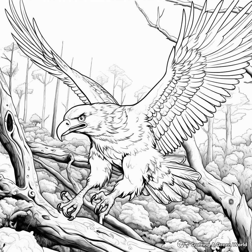 Eagle adult coloring pages