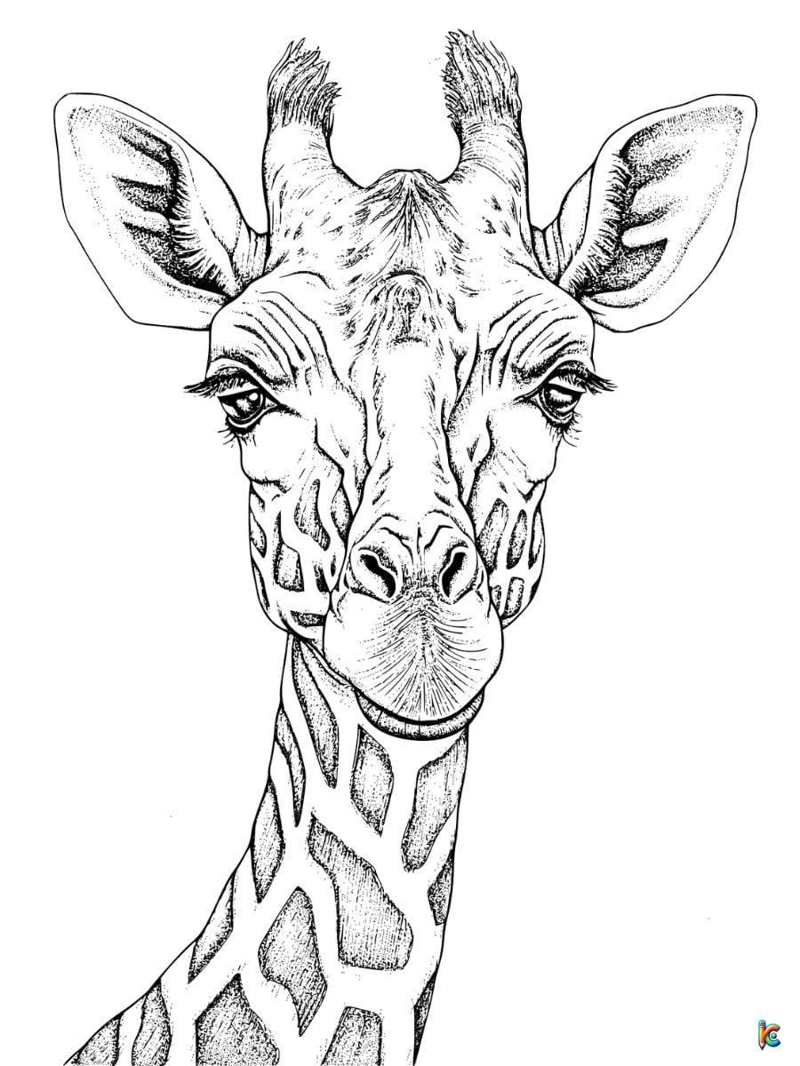 Giraffe coloring pages â