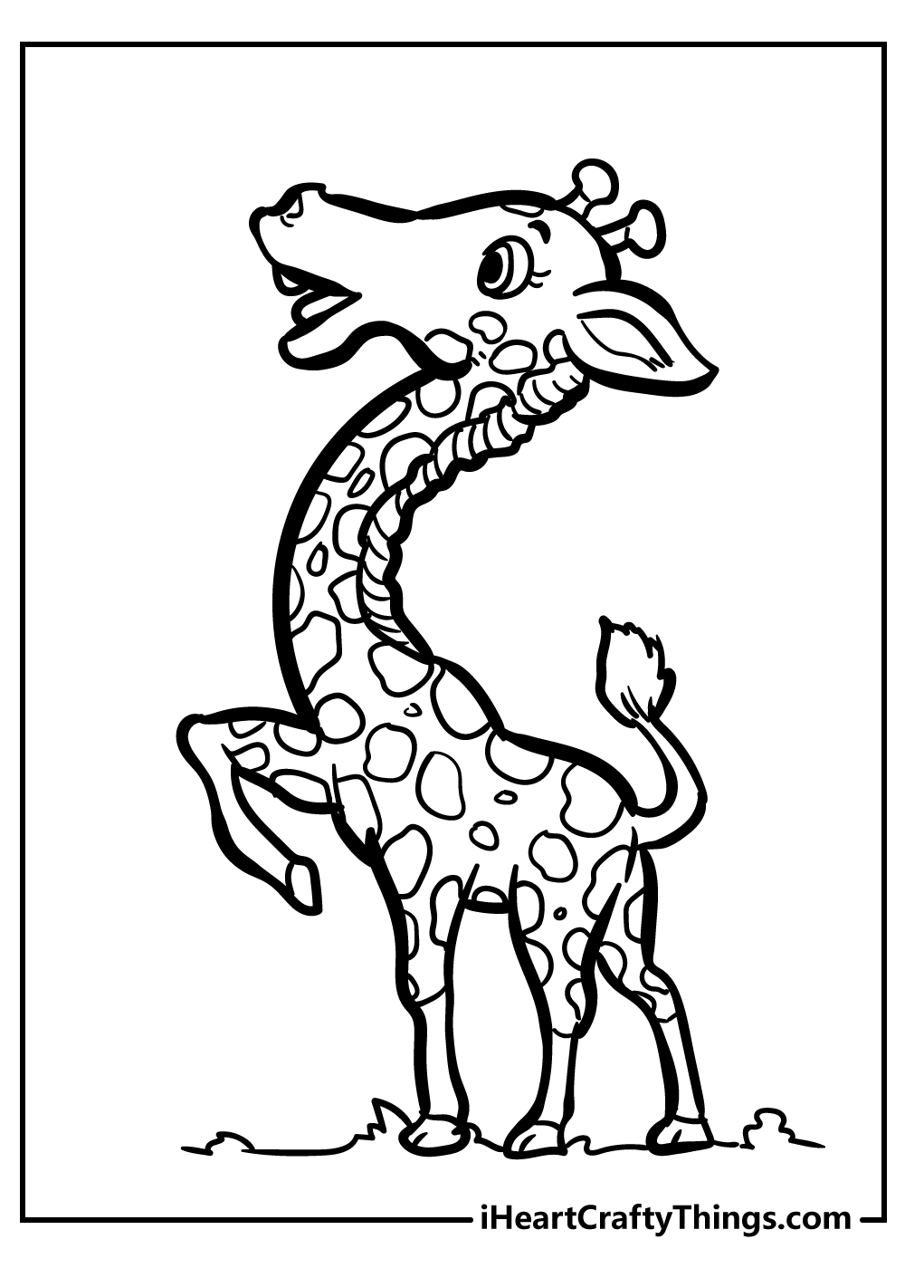 Giraffe coloring pages free printables