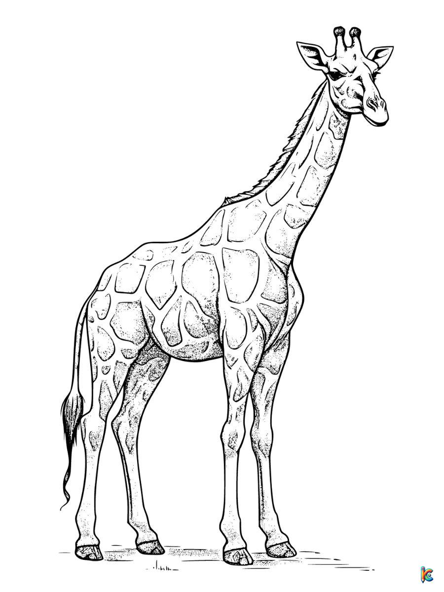 Giraffe coloring pages â