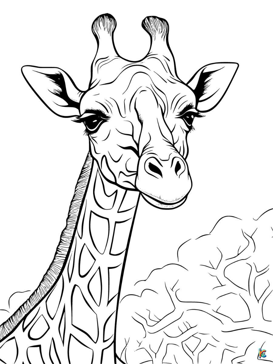 Giraffe coloring pages â