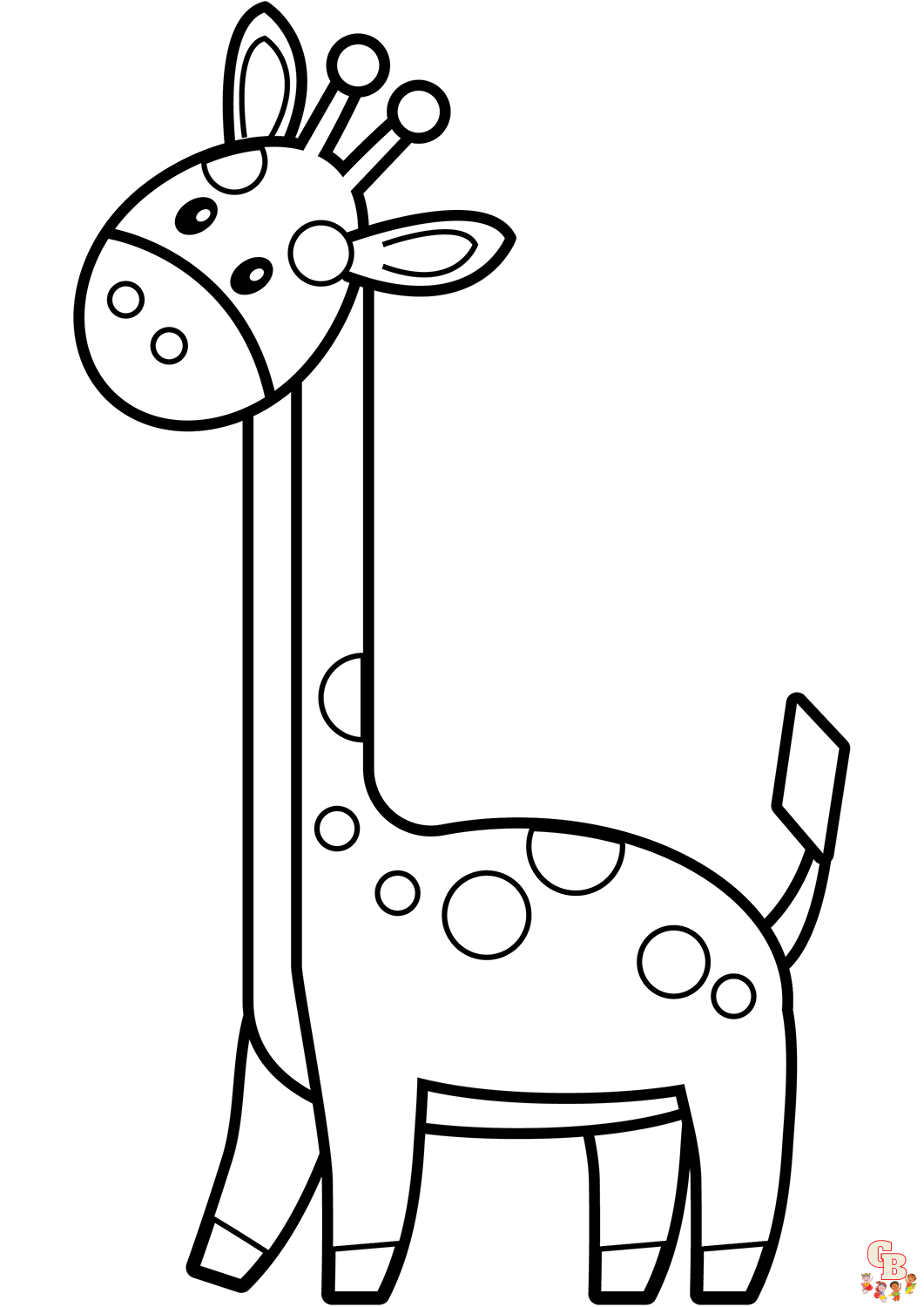 Cute giraffe coloring pages