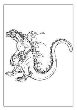 Godzilla coloring pages build essential skills through artistic exploration