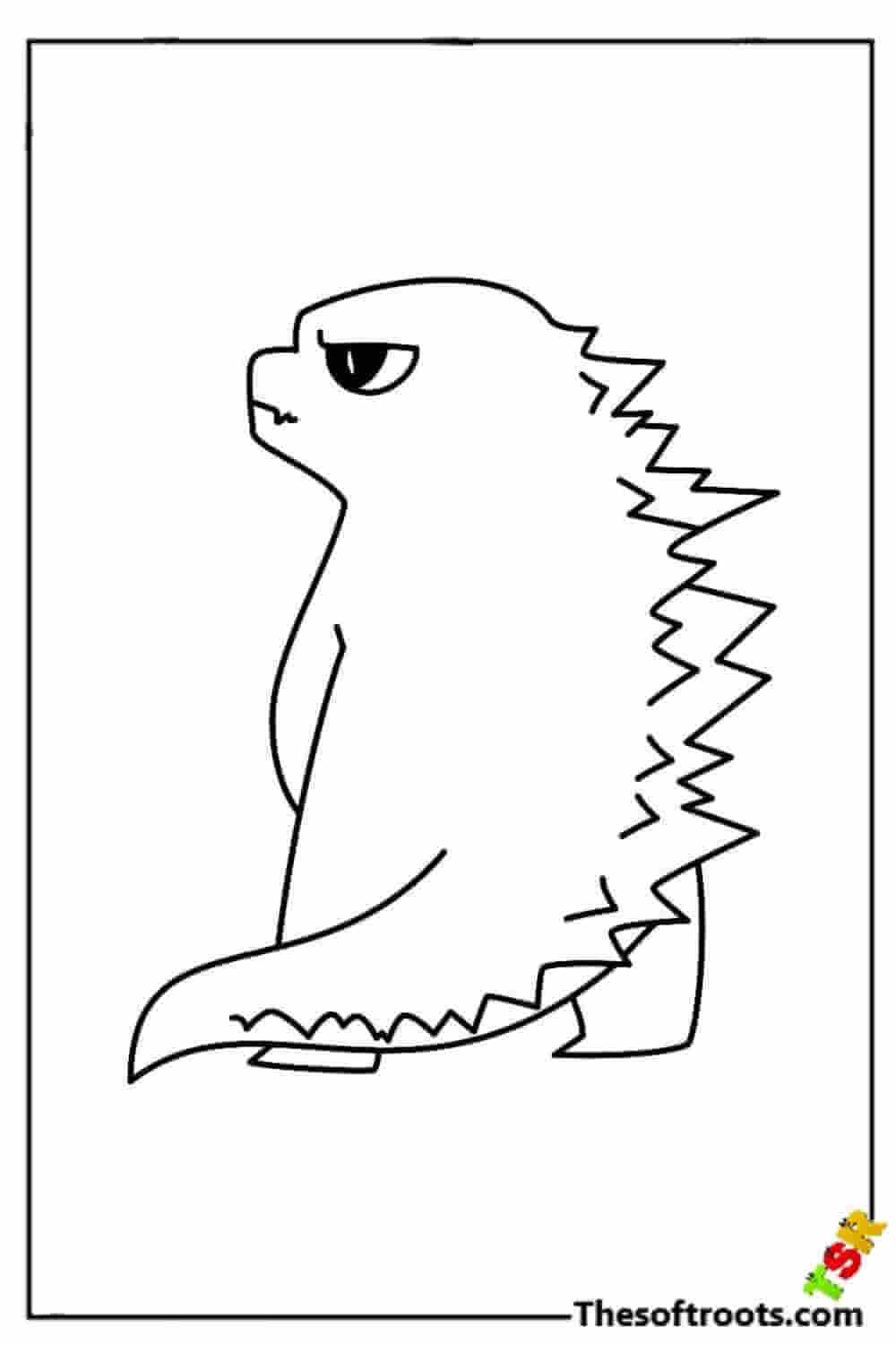 Godzilla coloring pages kids coloring pages