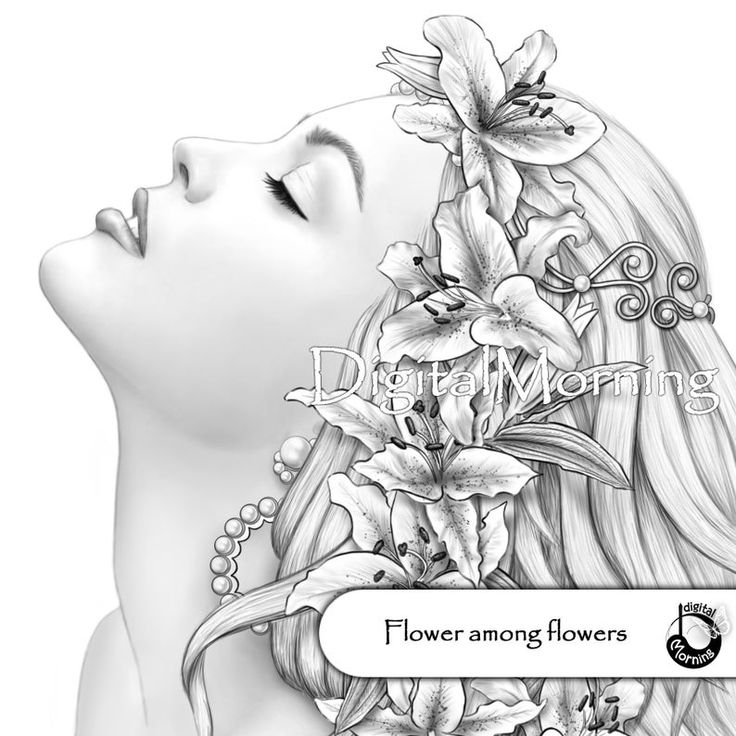 Premium coloring page grayscale coloring a a x inches fairies coloring pages digital download download now