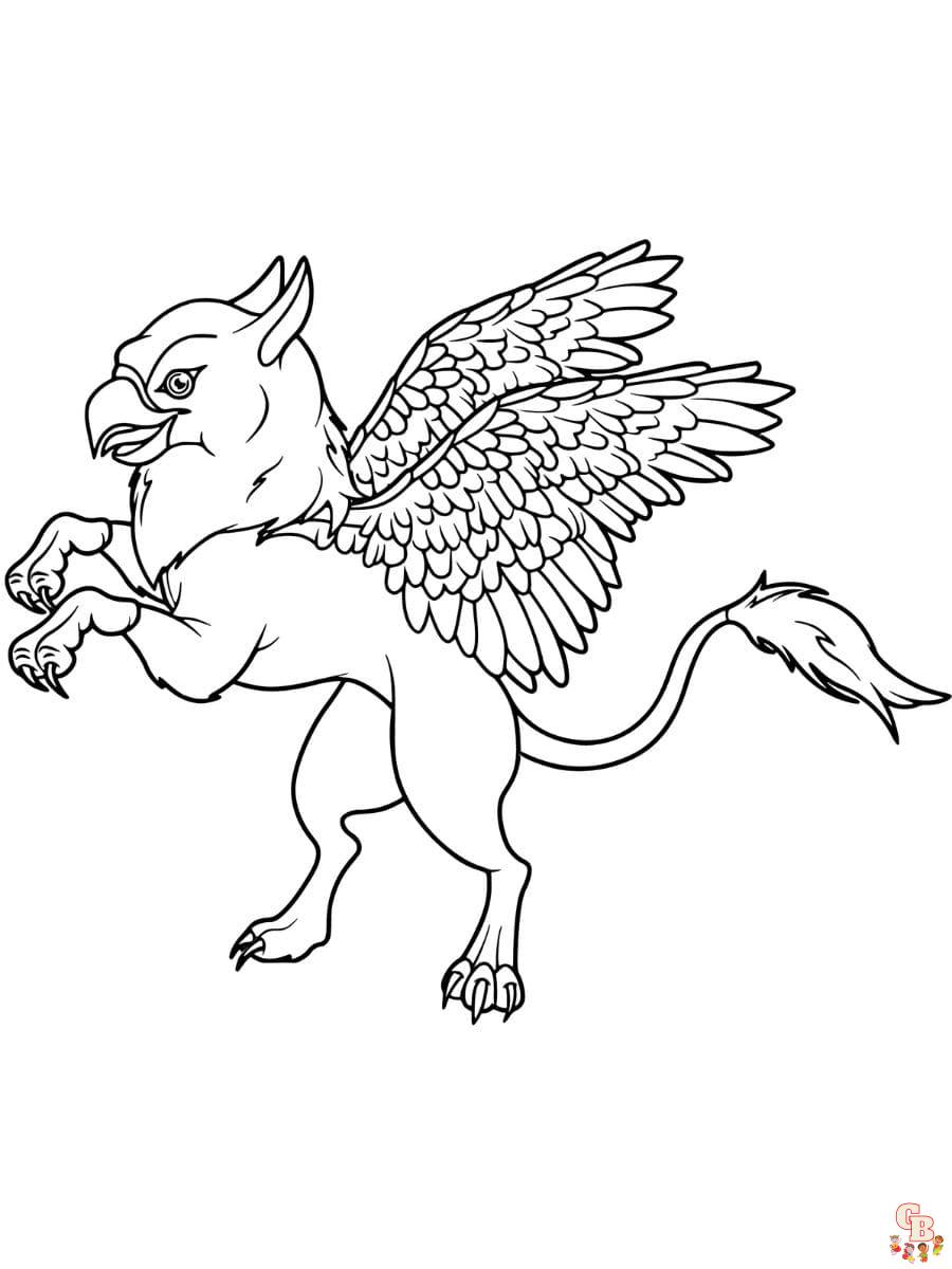 Printable griffin coloring pages free for kids and andults