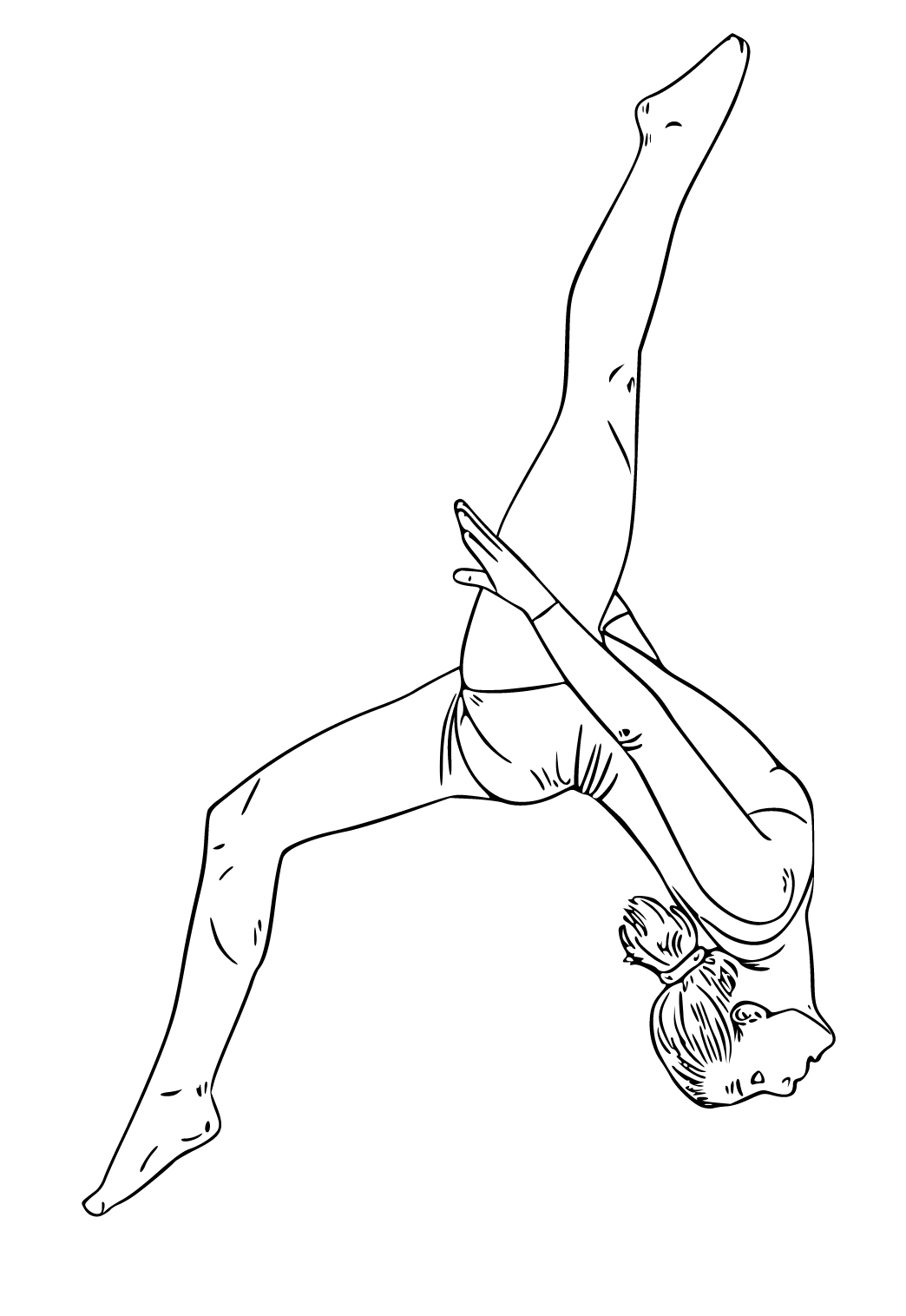 Free printable gymnastics coup coloring page sheet and picture for adults and kids girls and boys