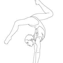 Gymnastics coloring pages