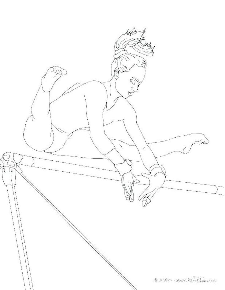 Gymnastics coloring pages