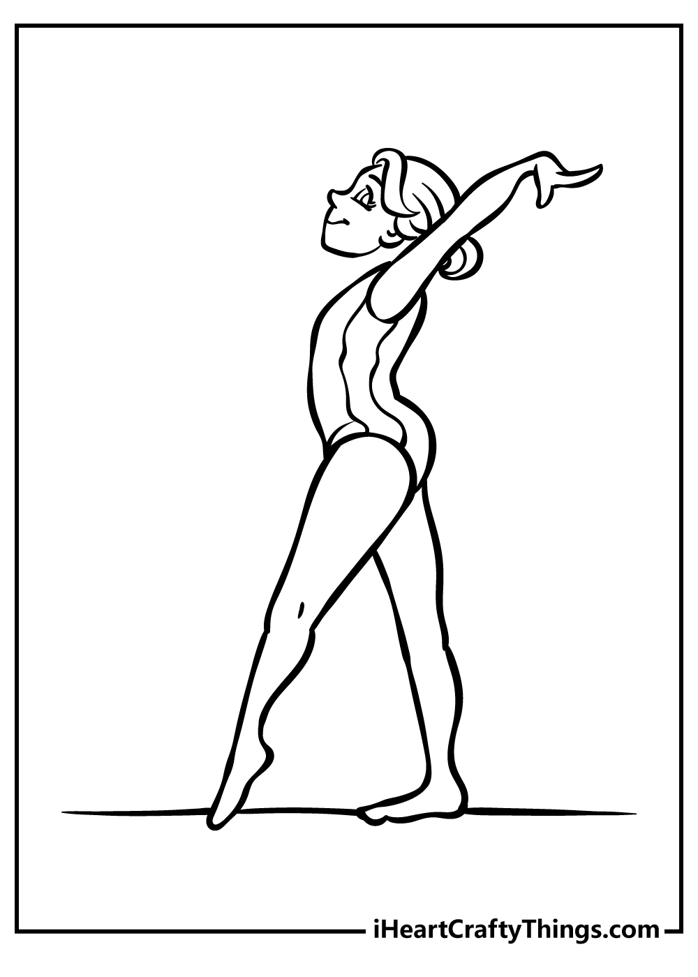 Gymnastics coloring pages free printables