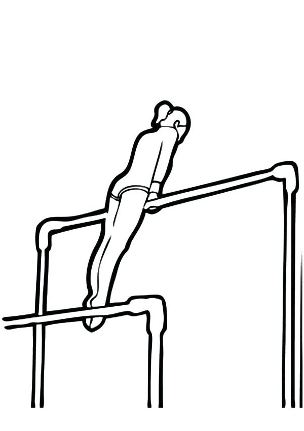 Coloring pages gymnastics coloring pages