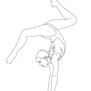 Gymnastics coloring pages printable for free download