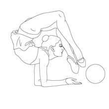 Gymnastics coloring pages