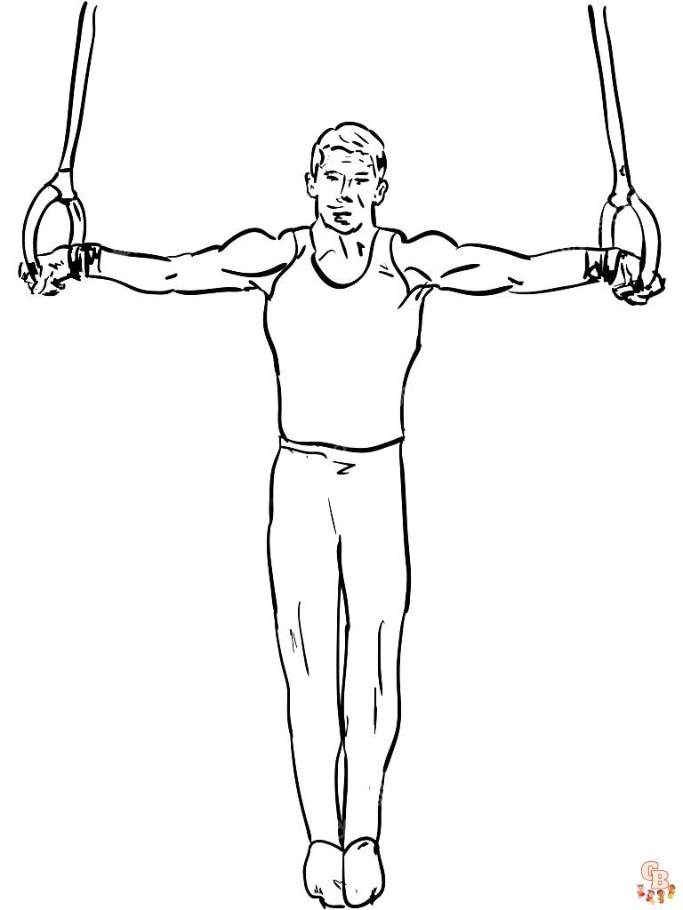 Gymnastics coloring pages free printable and easy to color