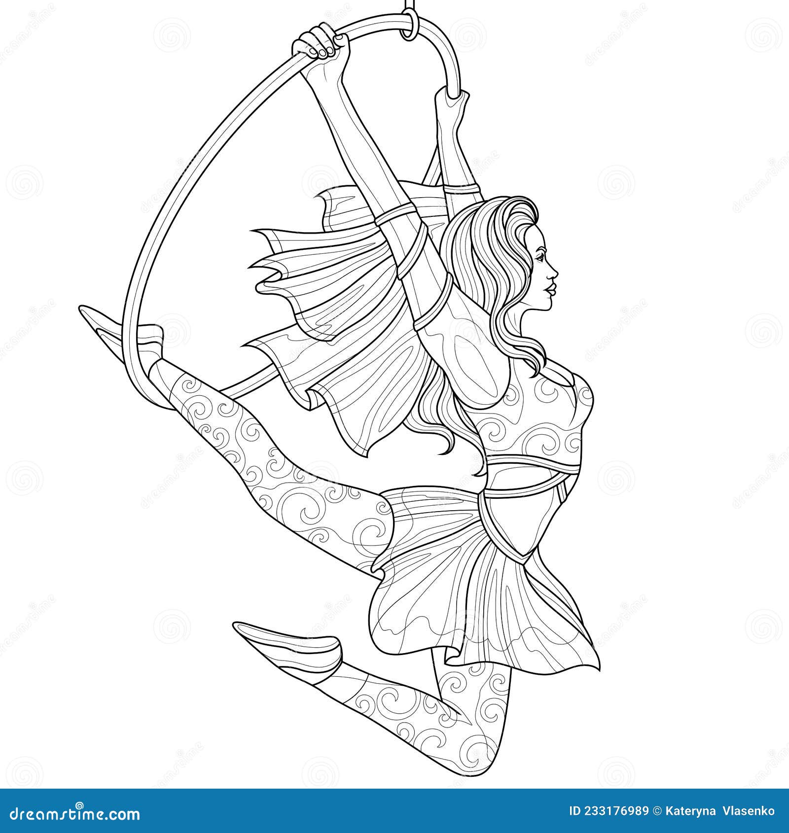 Gymnast coloring stock illustrations â gymnast coloring stock illustrations vectors clipart