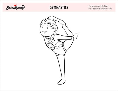 Gymnastics coloring pages thatll have your little ones doing somersaults