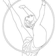 Gymnastics coloring pages