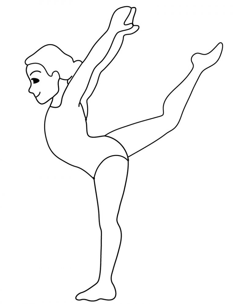 Gymnastics coloring pages