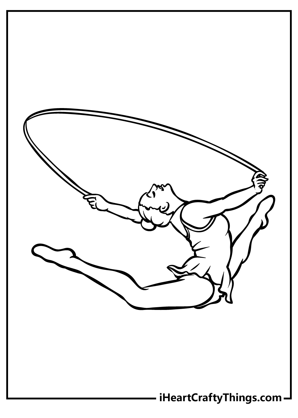 Gymnastics coloring pages free printables