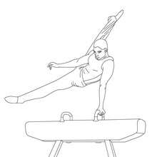 Gymnastics coloring pages