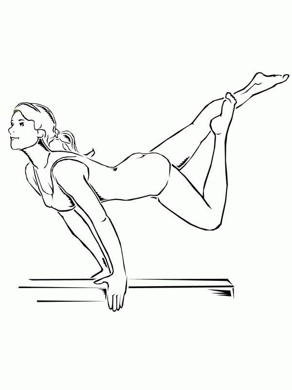 Gymnastics coloring pages