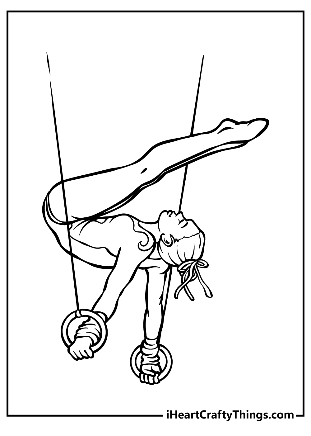 Gymnastics coloring pages free printables