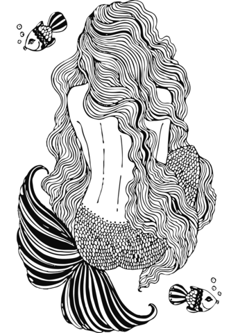 Hair coloring pages free printable pictures