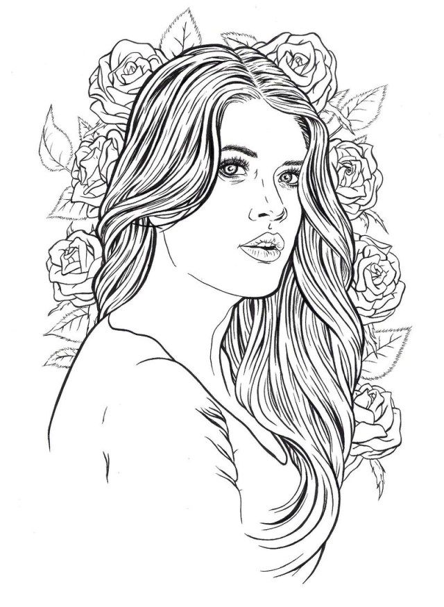 Inspired image of hair coloring pages