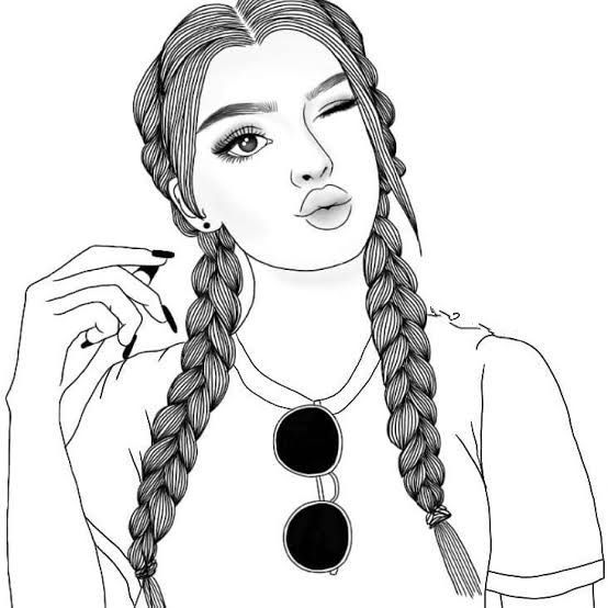 Omisengupta i will draw beautiful coloring book page for kids for on fiverrcom tumblr girl drawing girl outlines body image art