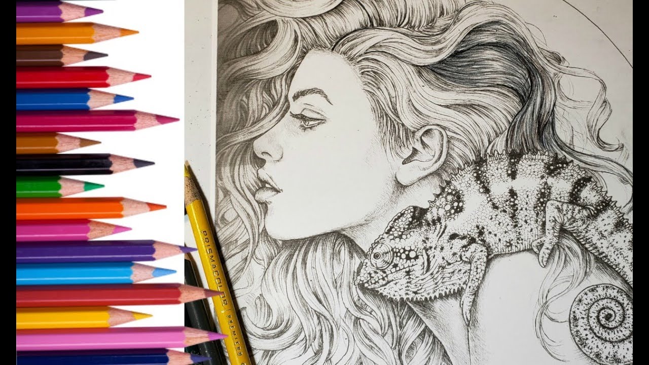 Turn coloring book hair into realistic hair