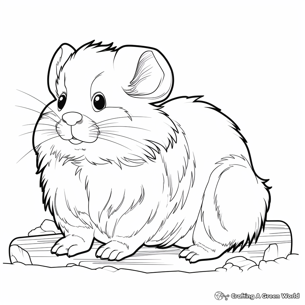 Hamster coloring pages