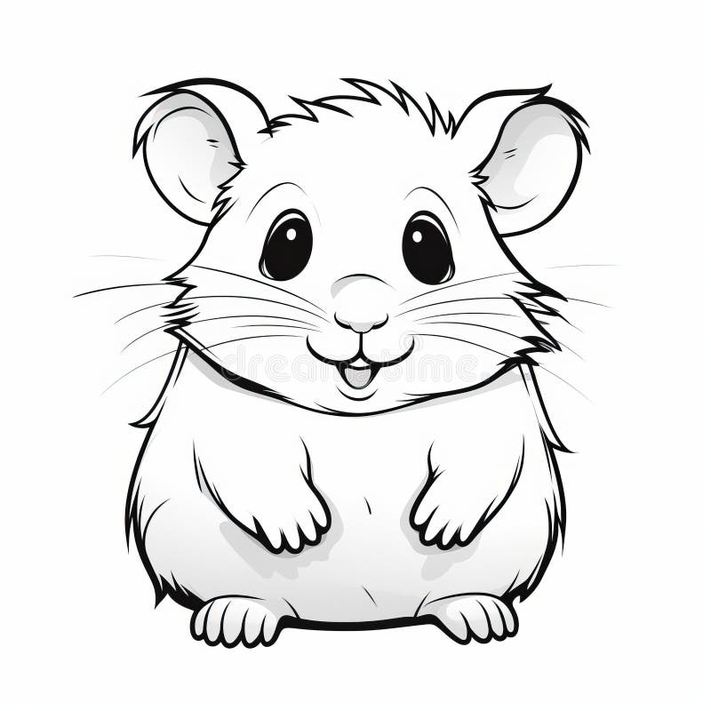 Hamster coloring stock illustrations â hamster coloring stock illustrations vectors clipart