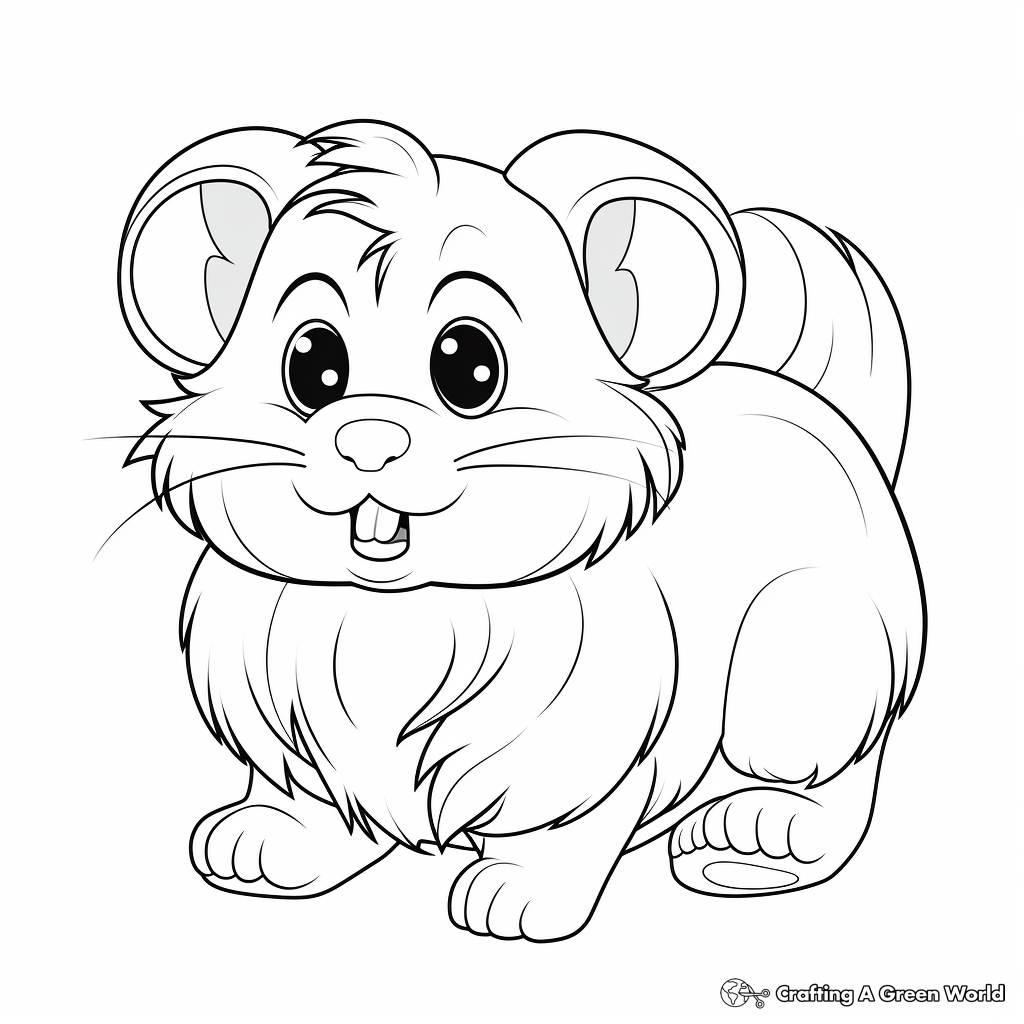 Hamster coloring pages