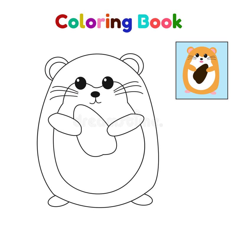 Hamster coloring stock illustrations â hamster coloring stock illustrations vectors clipart