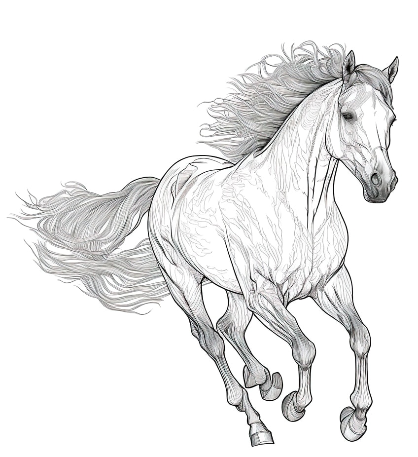 Horse coloring pages