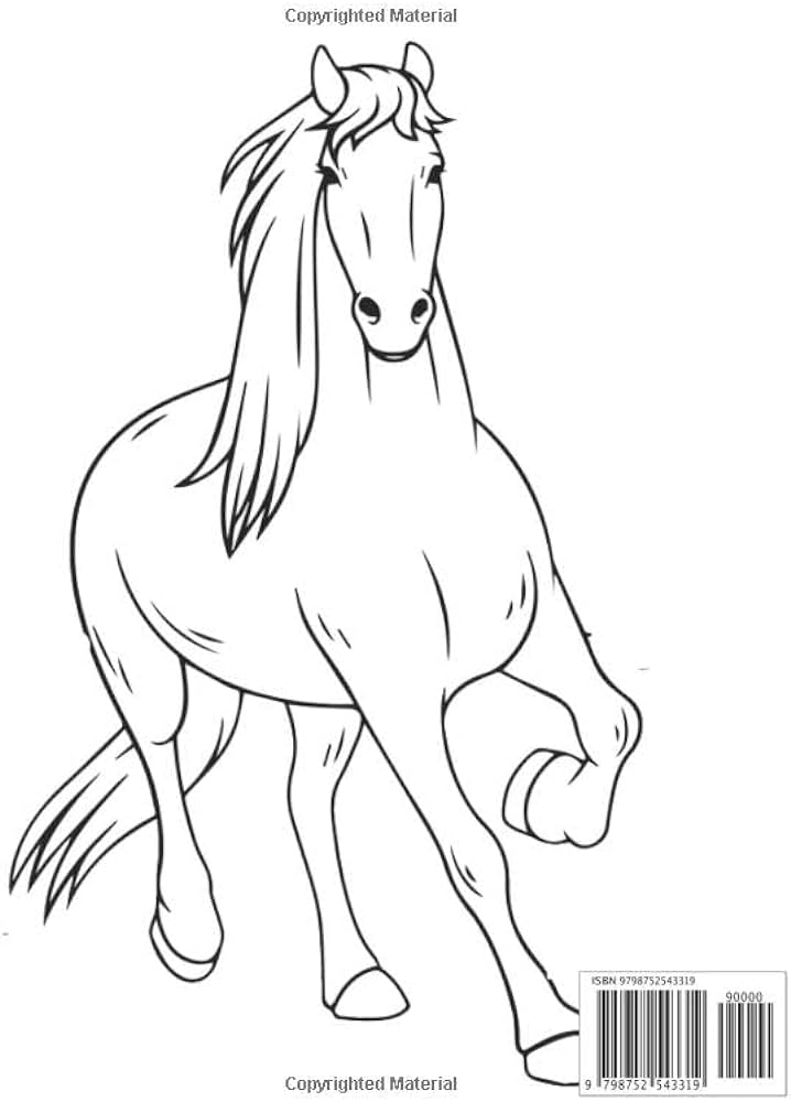 Horse coloring book horses coloring book for adults boys and girls of all ages realistic horses to color and have fun by publishing mino
