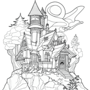 Houses coloring pages free coloring pages