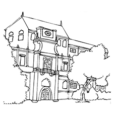 Top free printable house coloring pages online