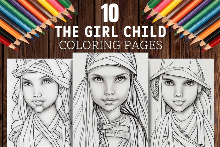 Human coloring pages design bundles