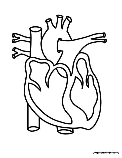 Heart coloring pages