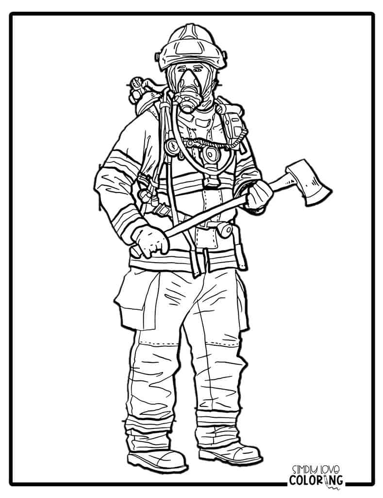 Profession coloring pages free pdf printables