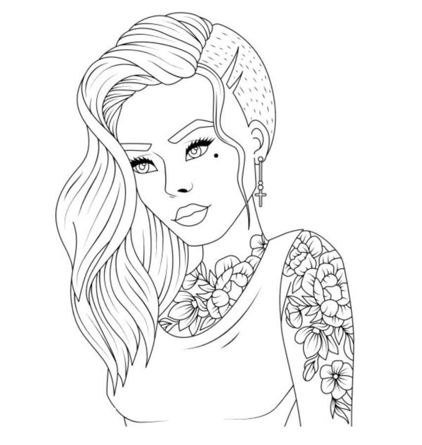 People coloring pages