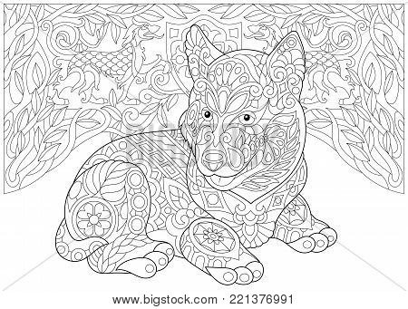 Coloring page adult vector photo free trial bigstock