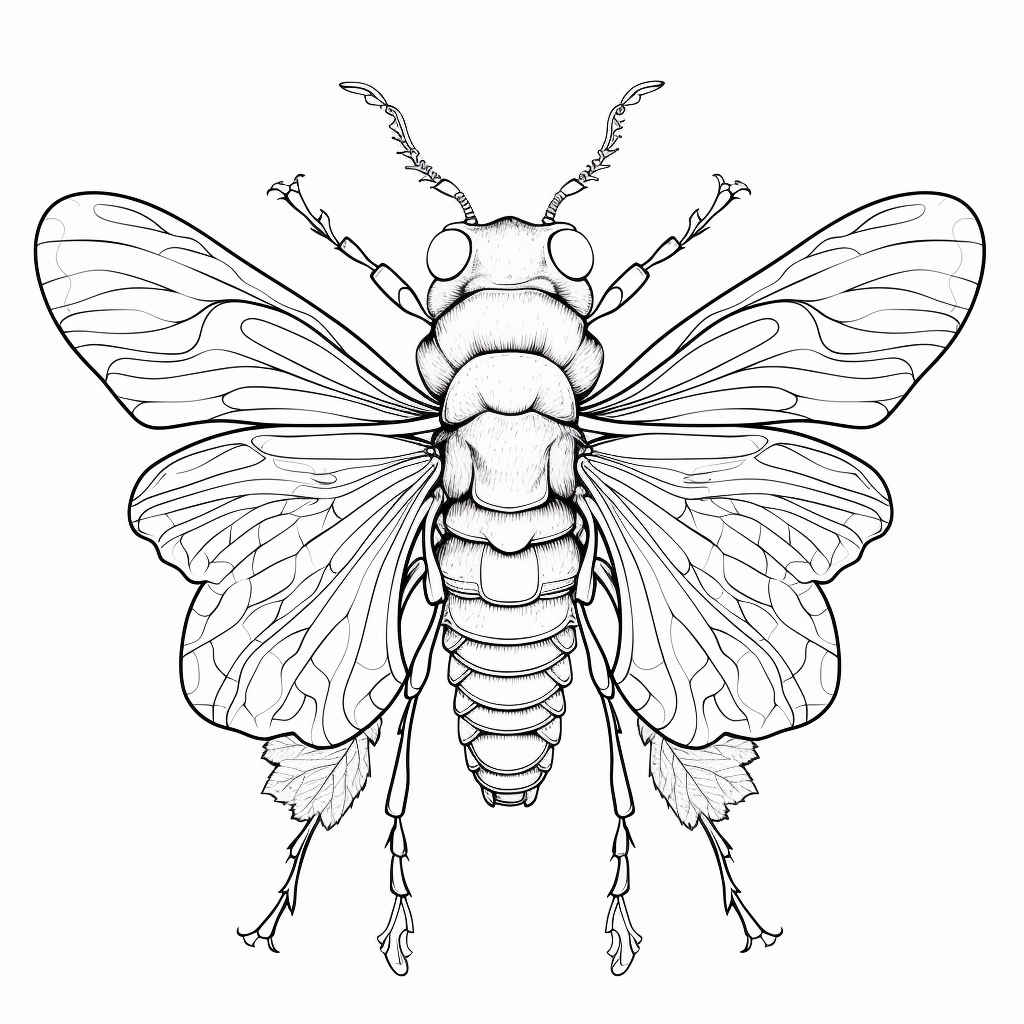 Cicada coloring pages