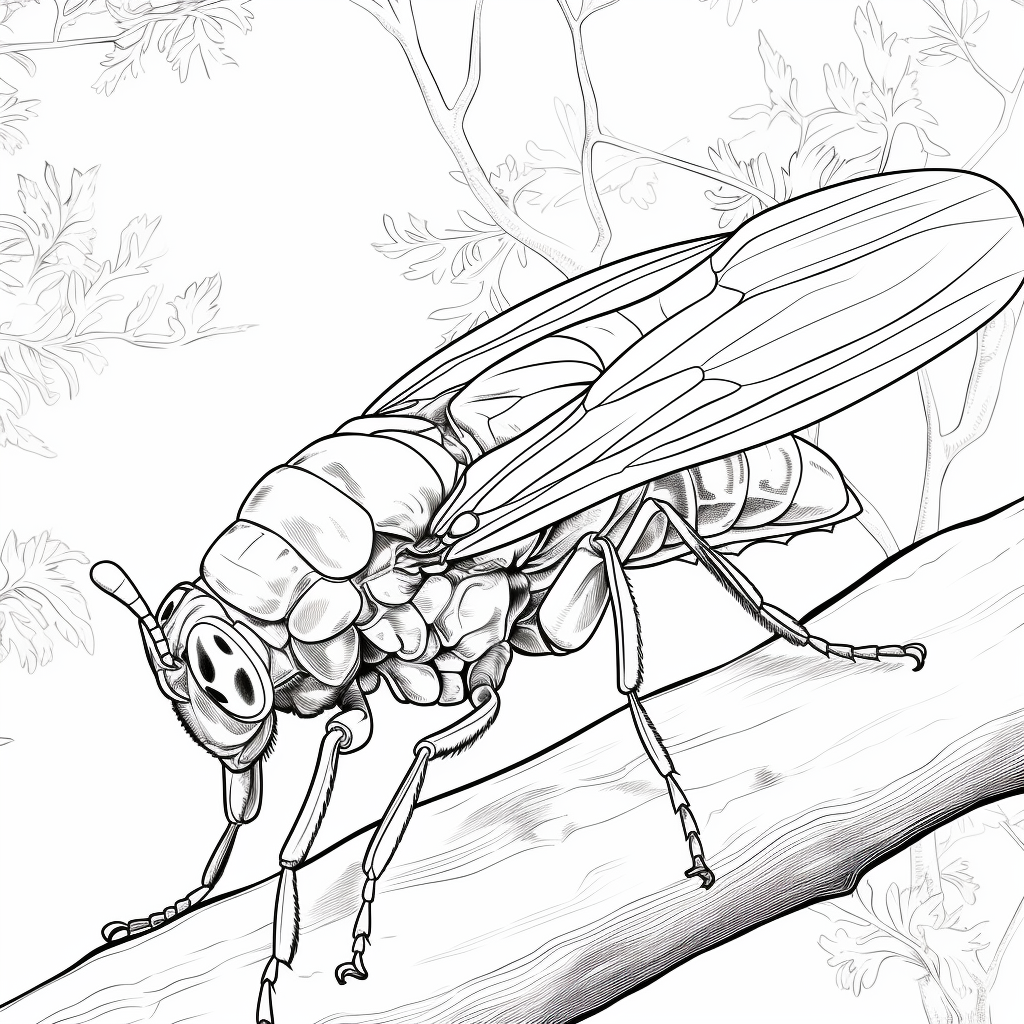 Cicada coloring pages