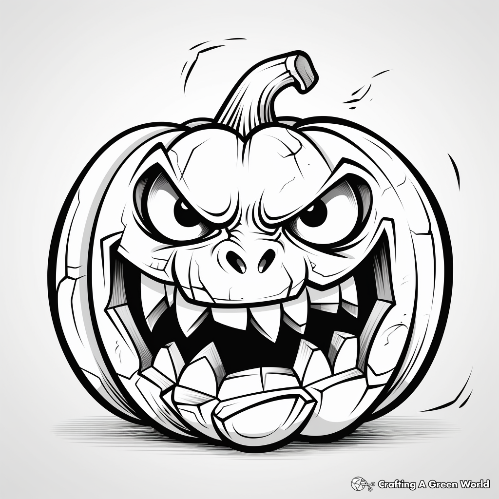 Jack o lantern coloring pages