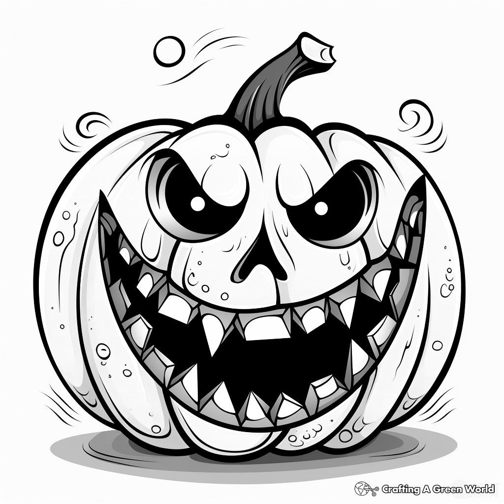 Jack o lantern coloring pages