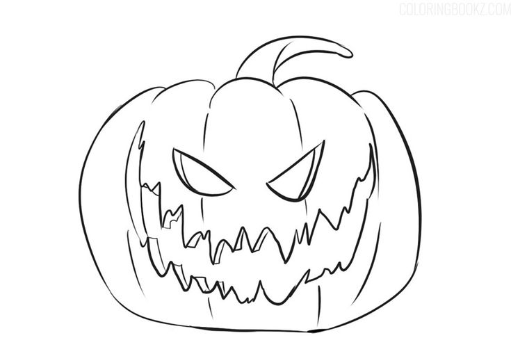 Spooky fun halloween pumpkin coloring page for all ages